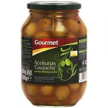 Delicias Gourmet - Aceitunas Verdes Gazpacha Aliñadas Extra - 500g