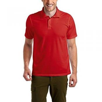 Maier Sports Ulrich Functional Short Sleeve Polo Shirt Red 2XL for Men