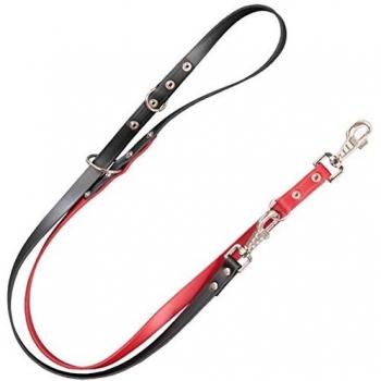 Arppe 218701819100 Correa Multiposicción Cuero Puzle, Negro y Rojo