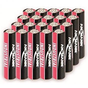 Pilas Alcalinas Ansmann Industrial AAA (LR03) - Paquete de 20 unidades, 1.5 V