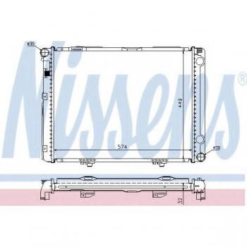 Radiador de refrigeración del motor NISSENS 62732A