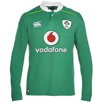 Canterbury - Camiseta de Irlanda Home Rugby para hombre clásico de manga larga - Bosphorous pequeña, color verde