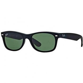 Ray-Ban Black Rubber Green Classic G-15 55mm Rb2132 622 55 New Wayfarer Sunglasses