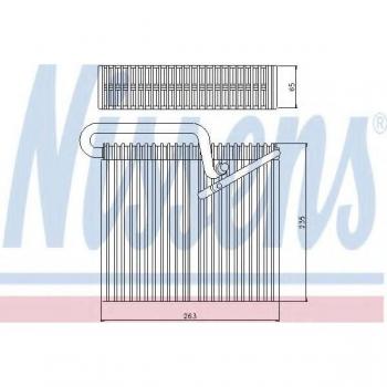 Evaporador de aire acondicionado NISSENS 92190