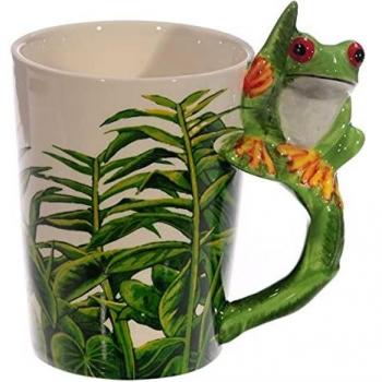 Puckator - Taza con asa en Forma de Rana