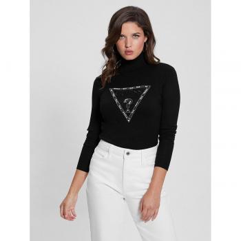 Guess - Jersey de cuello alto con logo
