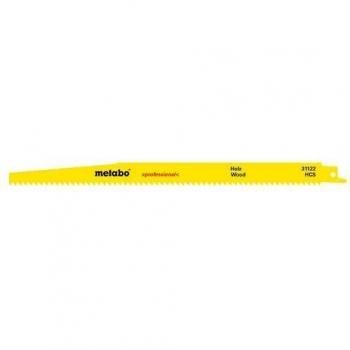 Metabo 631472000 631472000-Blister de 5 Hojas de Sierra de Sable para Madera plásticos. Triscado, Afilado HCS 300 x 1,25 mm