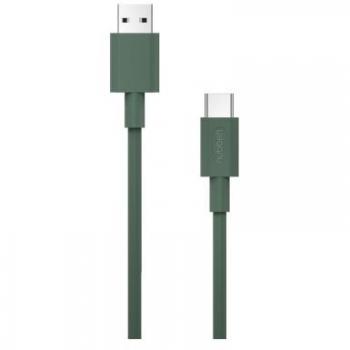 Nubbeh Borealis Cable USB-A a USB-C de Silicona Líquida 1.5m 3A 18W Verde