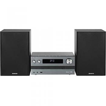 Kenwood M-918DAB Microcadena Hi-Fi Bluetooth con CD/USB/DAB+ Color Gris Metalizado/Titanio