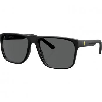 Scuderia Ferrari FZ6002U Sunglasses - Matt Black, Square Frame, Model 504/87, Men's