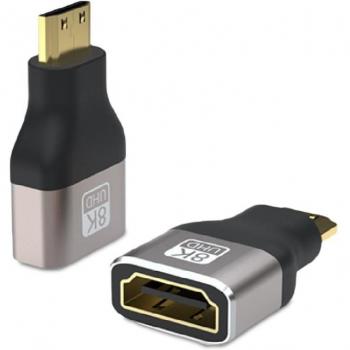 Adaptador HDMI Mini Macho a Hembra PcCom Essential 8K V2.1