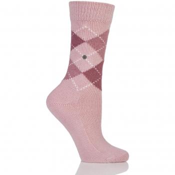Burlington Women's Whitby Extra Soft Argyle Socks, Multicolor (Primrose 8642), Size 36-41