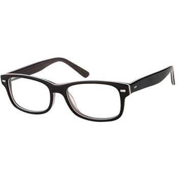 Cuadrado Montura completa Acetato Negras Gafas Recetadas para Niños - Gafas Anti-Azules - SmartBuy para Niños