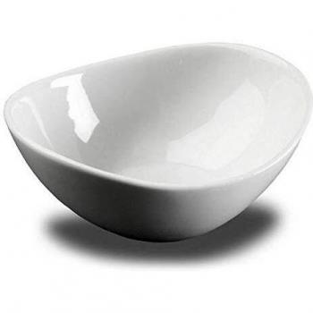 VERSA Bol Oval Blanco Bowl Acampada y Senderismo Unisex Adulto, Compuesto