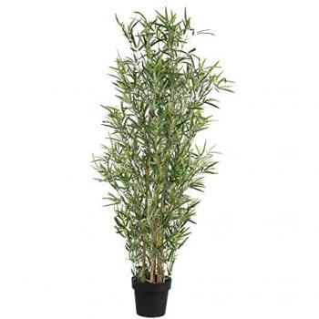 Planta Decorativa Artificial de Bambú Verde 150 cm en PVC