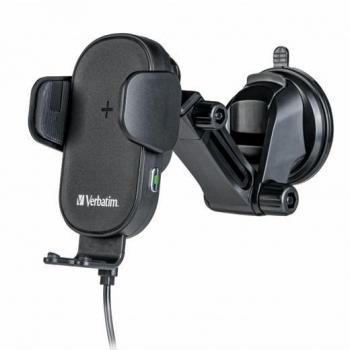 Verbatim FWC-01 Soporte Activo para Teléfono Móvil Smartphone Negro con Cargador Inalámbrico Multiposición