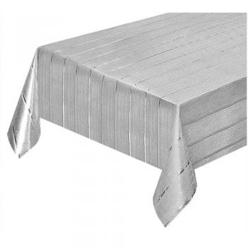 Mantel de cocina antimanchas 140x280 cm metalizado brillante PVC decorado