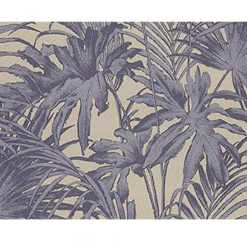 A.S. Création papel pintado Soraya gris lila 10,05 m x 0,53 m 305884
