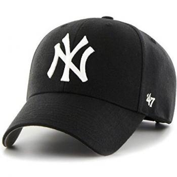 47 Brand New York Yankees MVP Cap - Unisex Black Cap, Size: One Size