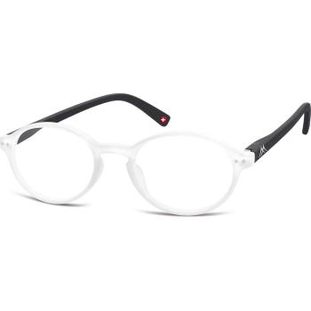 Montana Readers MR74D Men's Eyeglasses - White Frame, Size +1.00, Blue Light Block Available, Free Lenses, HSA/FSA Insurance