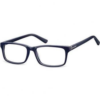 Rectangle Montura Completa de Acetato Azul para Hombre - SmartBuy Collection