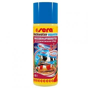Acondicionador Sera Aquatan Aguas Negras 100 ml para Acuarios, efecto Schwarzwasser natural, promueve la salud y colores vibrantes de peces, gambas y cangrejos