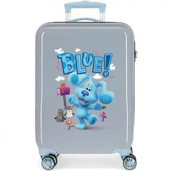 Maleta de Cabina Infantil Rígida Disney Blue's Clues and You Happy 55cm Azul con Capacidad de 32L