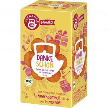 TEEKANNE Organics Thank You Fruit Tea, 20 Double Chamber Bags (45 g)