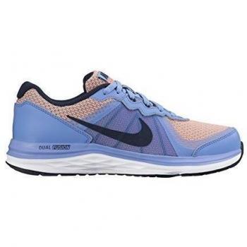 Nike Dual Fusion X 2 (GS), Zapatillas de Deporte Para Niñas, Azul / Negro / Amarillo / Blanco (Chalk Blue / Obsdn-Brght Mng-Wht), 38 EU