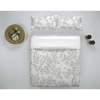 ETHERE Funda nórdica con Botones Chiserie Gris Cama 150 cm
