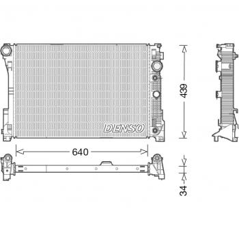 Radiador de refrigeración del motor DENSO DRM17048