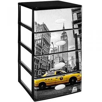 Great Plastic Cajones apilables de plastico, Neutro, 38x37x62