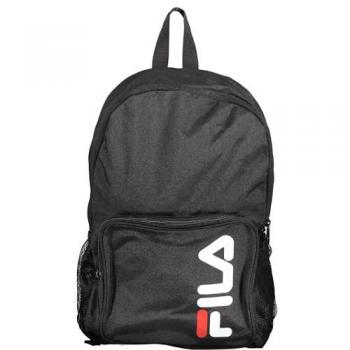 Mochila Fila Fulda Negra con Bolsillos Cuadrados y Correas Ajustables Unisex