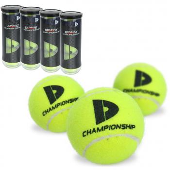 Pelotas de Tenis Donnay – 4 paquetes/12 pelotas – itf Autorizada – Todos los Suelos