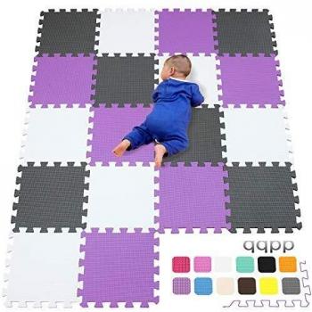 qqpp Alfombra Puzzle para Niños Bebe Infantil - Suelo de Goma EVA Suave. 18 Piezas