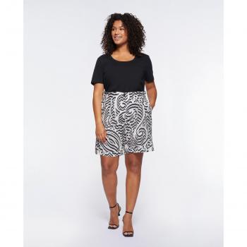 Pantalones cortos estampados étnicos de mujer con bolsillos americanos Fiorella Rubino