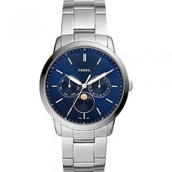 Reloj Fossil Neutra Minimalista FS5907 Hombre Acero Inoxidable Plateado