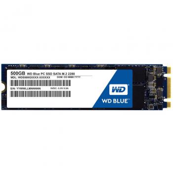 WD Blue M.2 500GB Internal SSD Solid State Drive - SATA 6Gb/s 2.5 Inch - WDS500G1B0B