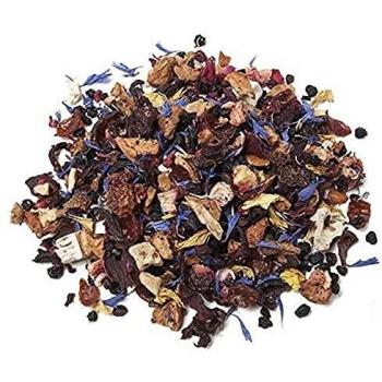 Aromas de Té - Infusiones Variadas - Infusión Children Fruit en Formato de 100 gramos - Infusión Natural sin Teína - Infusión Elaborada con Frutas y Vitaminas Ideal en Época de Alergias