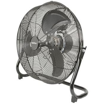 Ventilador de suelo Habitex BK 100, circulador de aire oscilante con aspas internas, potencia de 100W