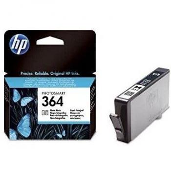 Cartucho de Tinta HP 364 Photo Original, Negro, para Impresoras Photosmart Series 5510, 5520, 5525, 6510, 7510, 7520, B8550, C5380, C6380 y D5460 - Capacidad de impresión de 130 páginas