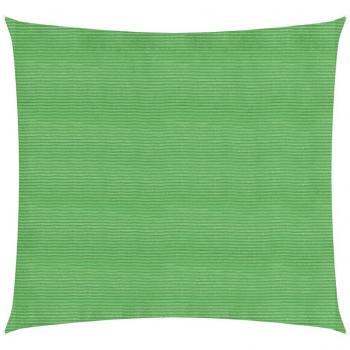 Toldo de vela HDPE verde claro 160 g/m² 3,6x3,6 m