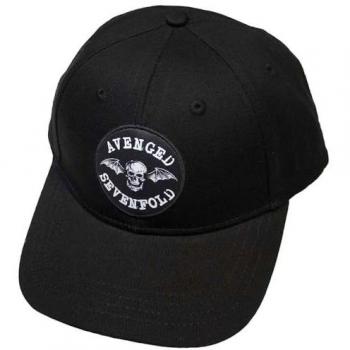 Avenged Sevenfold Deathbat Crest Black Baseball Cap One Size 100% Cotton