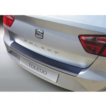 Protector del parachoques trasero ABS compatible con Seat Toledo 4 puertas 2013-2019 Negro