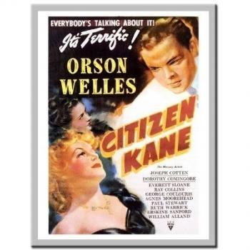 Ciudadano Kane Orson Welles Movie Print plata enmarcado - 41 x 31 cms