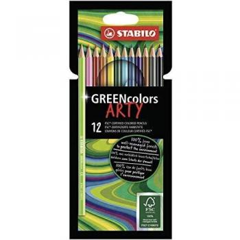 Estuche ARTY de 12 Lápices de Color STABILO GREENCOLORS