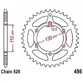 jtSprockets piñón Suzuki GSX-R ZUF 2013-2014 38 dientes 520 JTR486.38