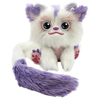 Furlings Mascota Interactiva Aspen - Peluche interactivo en forma de yeti con más de 80 reacciones realistas, suave, ideal para niñas de 3 años o más