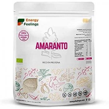 Energy Feelings Amaranto Ecológico en Polvo, XXL - 3 Paquetes de 1000 gr - Total: 3000 gr