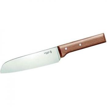 Opinel Classic Parallele Santoku Knife No. 119 - 17 cm Stainless Steel Blade with Wooden Handle